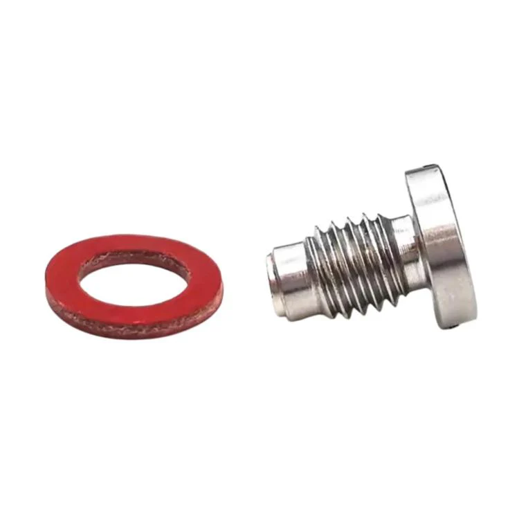 For Yamaha Outboard Motor Gear Drain Screw 90340-08002 Non-Magnetic Oil Drain Screw + Gasket + Magnetic Oil Drain Screw + Gasket - Image 2