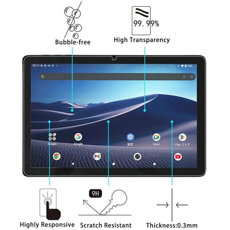 For YAMAZEN BOOK QA15-101 10.1 inch 2pcs 9H 0.3mm Explosion-proof Tempered Glass Film - Image 3
