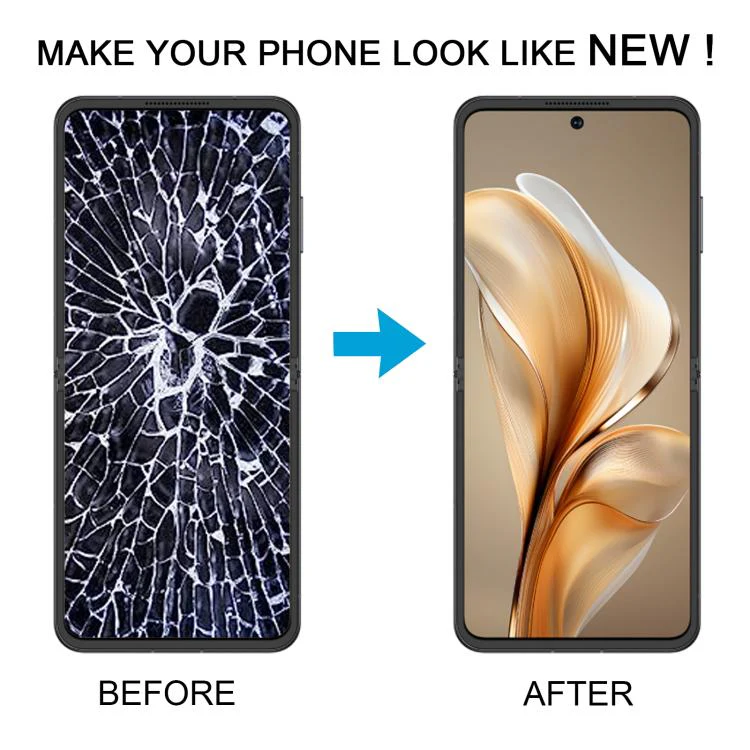 For ZTE nubia Flip Original OLED LCD Screen Digitizer Full Assembly with Frame (Gold) - Image 6