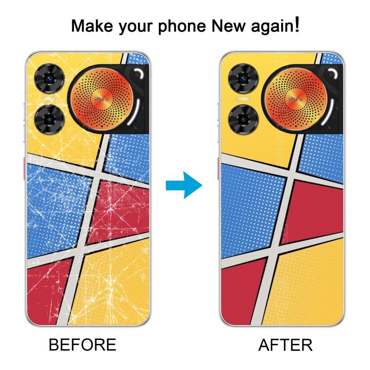 For ZTE nubia Music 2 Glass Battery Back Cover with Adhesive(Yellow) - Image 6