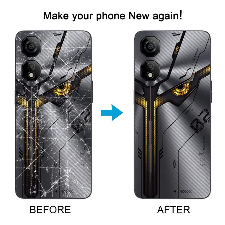 For ZTE nubia Neo 2 Z2352N Plastic Battery Back Cover with Camera Lens Frame(Yellow) - Image 6