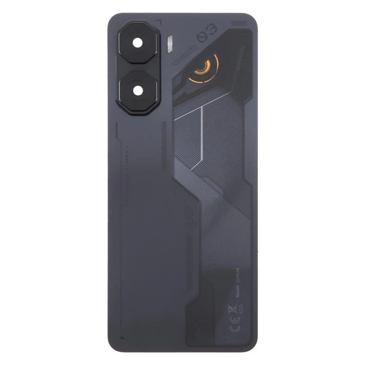 For ZTE nubia Neo 3 Plastic Battery Back Cover with Camera Lens Frame(Black) - Image 2