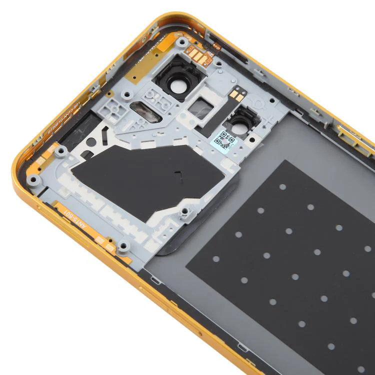 For ZTE nubia Neo 3 Plastic Battery Back Cover with Middle Frame / Camera Lens Cover(Gold) - Image 5