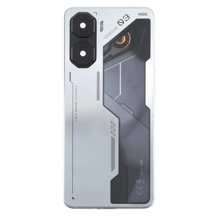 For ZTE nubia Neo 3 Plastic Battery Back Cover with Middle Frame / Camera Lens Cover(Silver) - Image 2