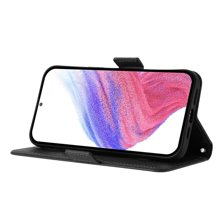 For ZTE nubia Neo 5 5G Embossed Rose RFID Anti-theft Leather Phone Case(Black) - Image 3