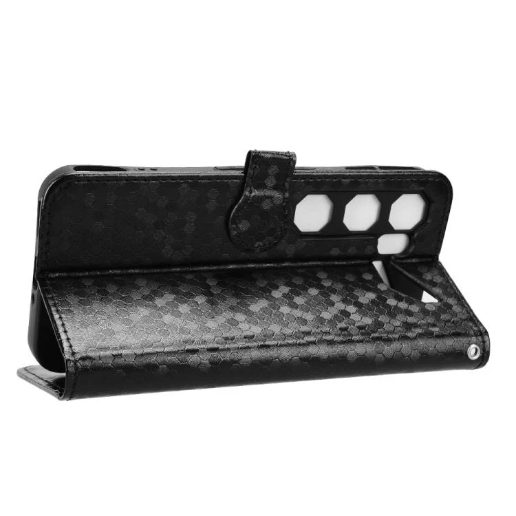 For ZTE nubia Neo 5 GT 5G Honeycomb Dot Texture Leather Phone Case(Black) - Image 5