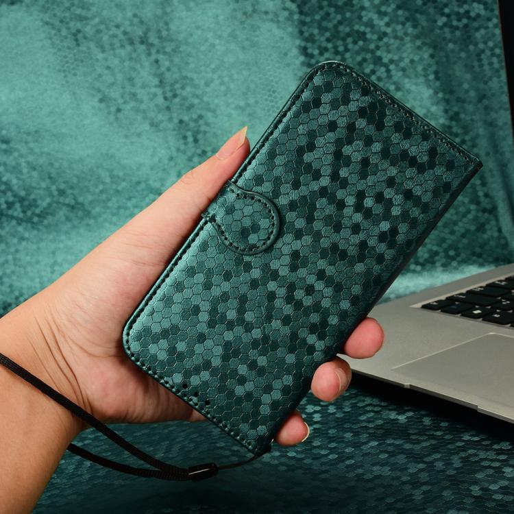 For ZTE nubia Neo 5 GT 5G Honeycomb Dot Texture Leather Phone Case(Green) - Image 6