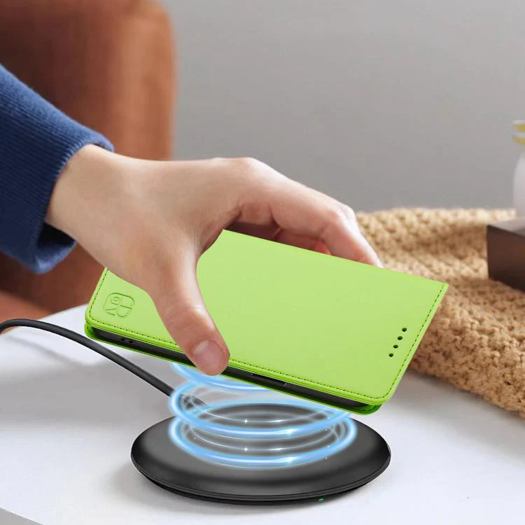 For ZTE nubia Neo 5 GT 5G RC01 Dual-Folded Magnetic Suction RFID Leather Phone Case(Grass Green) - Image 7