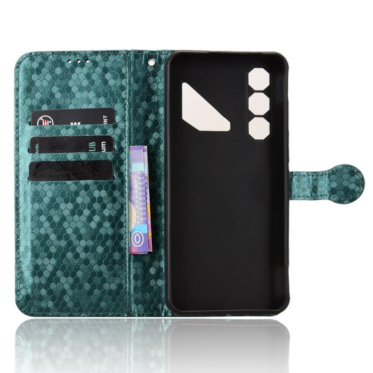 For ZTE nubia Neo 5 Pro 5G Honeycomb Dot Texture Leather Phone Case(Green) - Image 4