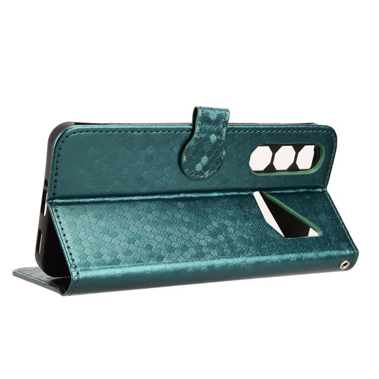 For ZTE nubia Neo 5 Pro 5G Honeycomb Dot Texture Leather Phone Case(Green) - Image 5