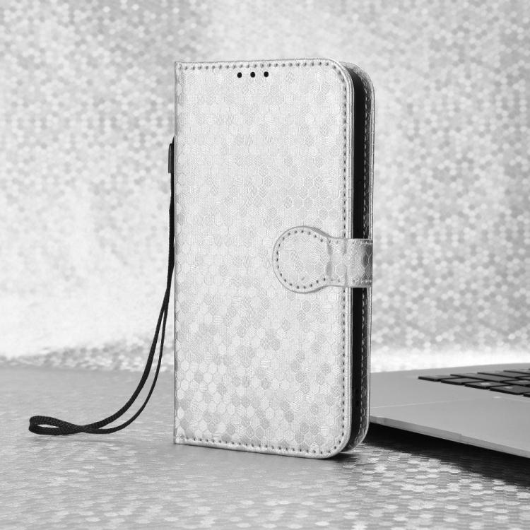 For ZTE nubia Neo 5 Pro 5G Honeycomb Dot Texture Leather Phone Case(Silver) - Image 2
