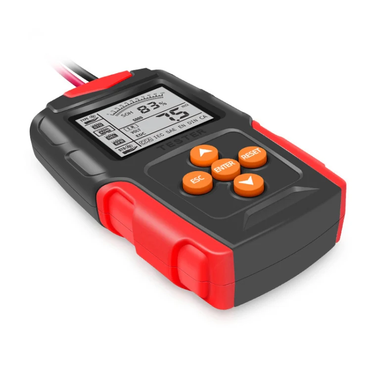 FOXSUR FBT200 12V / 24V Car Battery Tester (Red) - Image 5
