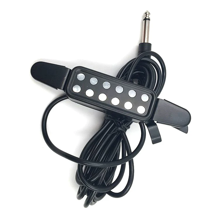 Free Hole Guitar Sound Pickup with Cable(Black) - Image 2