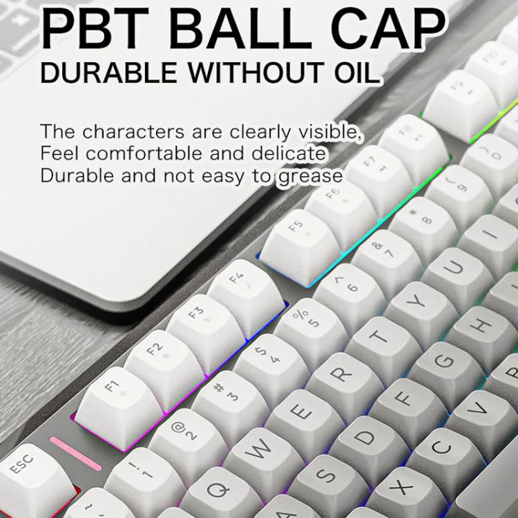 FREE WOLF M75 Russian Wireless Bluetooth Dual-Mode Mechanical Keyboard With PBT Gradient Caps and Display Screen(Grape Purple) - Image 7