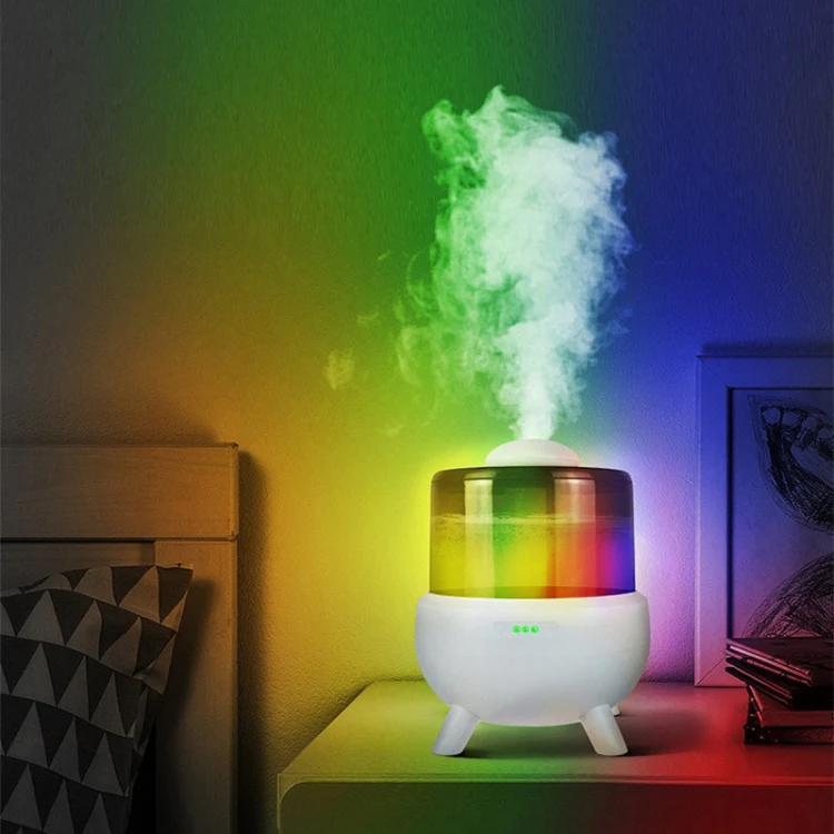 FS102 2L Ultrasonic Aromatherapy Colorful Night Light Desktop Humidifier, Spec: US Plug(White) - Image 11
