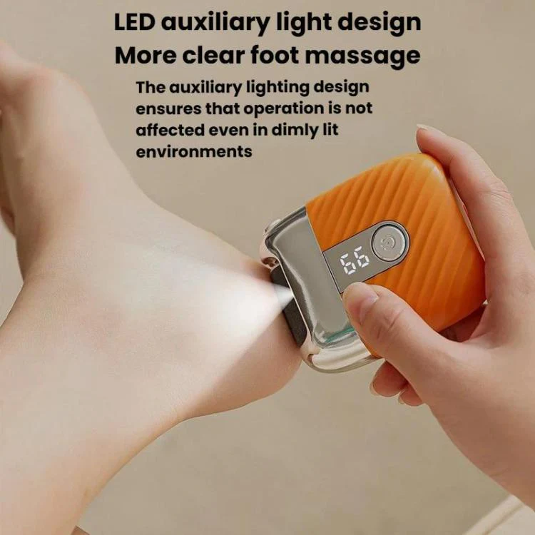 Fully Automatic Electric Foot File Rechargeable Home Callus & Dead Skin Remover Portable Foot Scrubber(Black) - Image 5