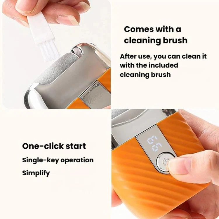 Fully Automatic Electric Foot File Rechargeable Home Callus & Dead Skin Remover Portable Foot Scrubber(Black) - Image 9