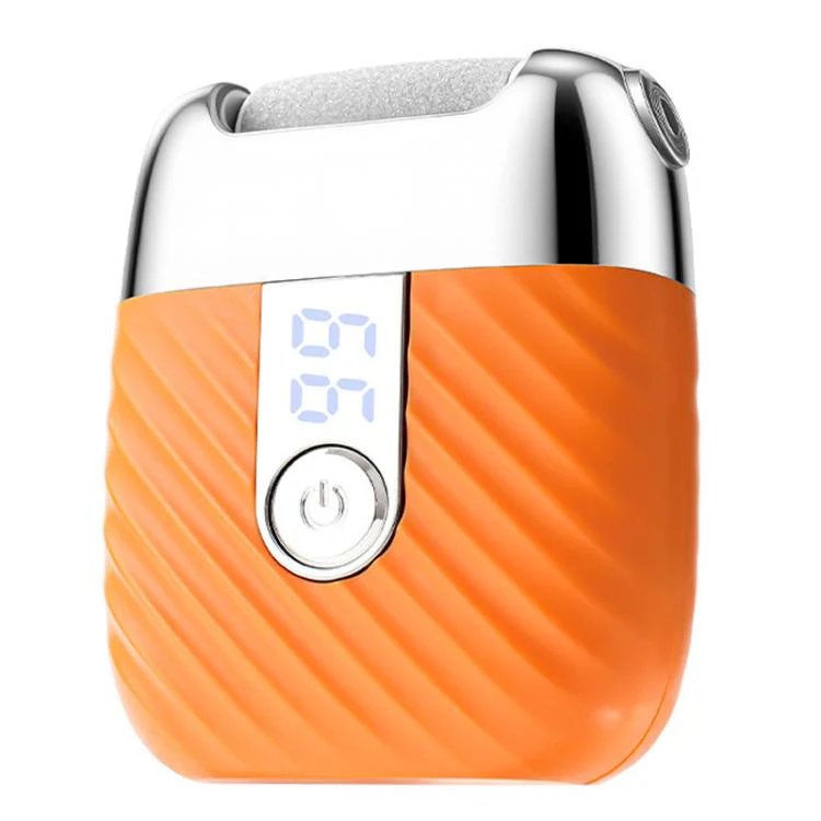 Fully Automatic Electric Foot File Rechargeable Home Callus & Dead Skin Remover Portable Foot Scrubber(Orange)