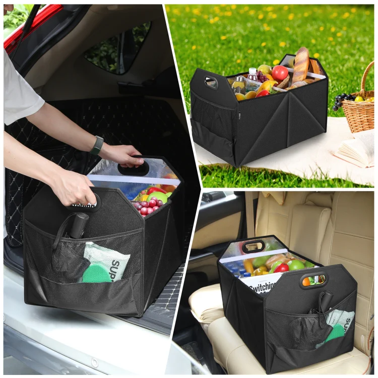 FunAdd Foldable Storage Fresh Box Vehicle Trunk Organizer Bag Transportation Fresh-keeping Box (Black) - Image 10