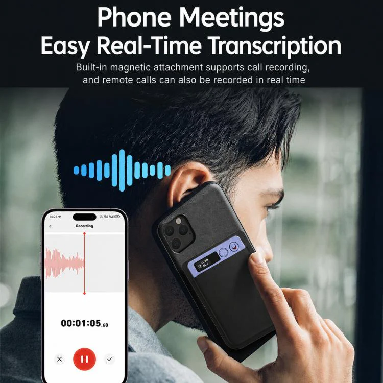FW920DLT Ultra-Thin Portable Card Voice Recorder AI Text Transcription & Intelligent Summary Audio Recorder, Spec: 64GB - Image 10