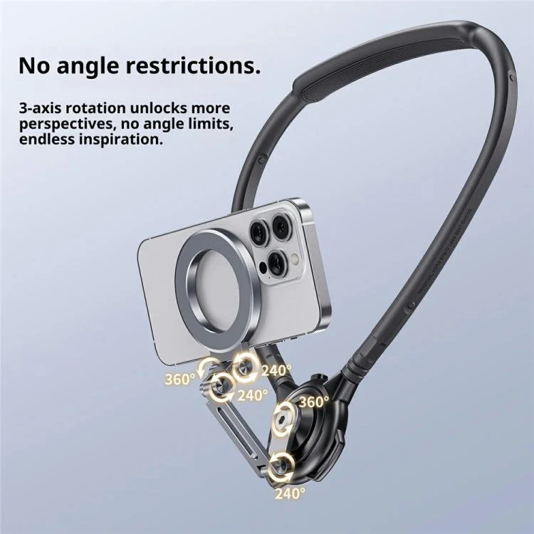G03J First Person Shooting Perspective Neckband Stand Magnetic Phone Holder - Image 5