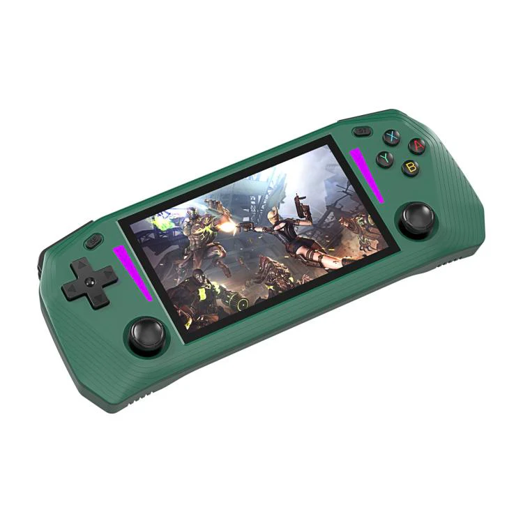 G33 4.3-inch IPS OLED Handheld Game Console Supports Two-Player Battles, External TF card:64G(Green)