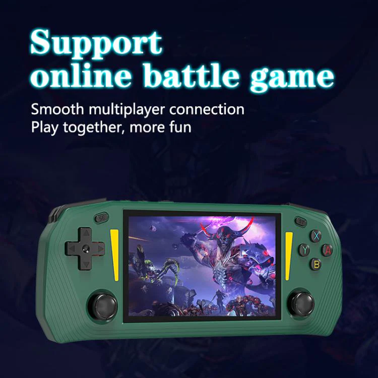 G33 4.3-inch IPS OLED Handheld Game Console Supports Two-Player Battles, External TF card:64G(Green) - Image 8