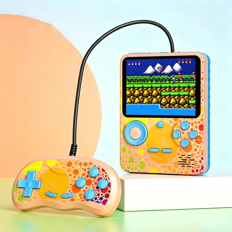 G6 3.5 Inch Screen Handheld Game Console Video Gaming Machine for Kids, Model:Double(Pink Blue)