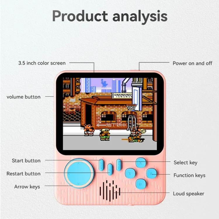 G7 3.5 inch Screen Portable Retro Nostalgic Games Console Built-in 666 Games, Model:Single(Green) - Image 11