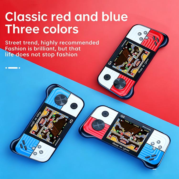 G9 3.0 inch Screen Portable Retro Handheld Video Game Console Built-in 600 Games, Model:Double(Red Blue) - Image 12