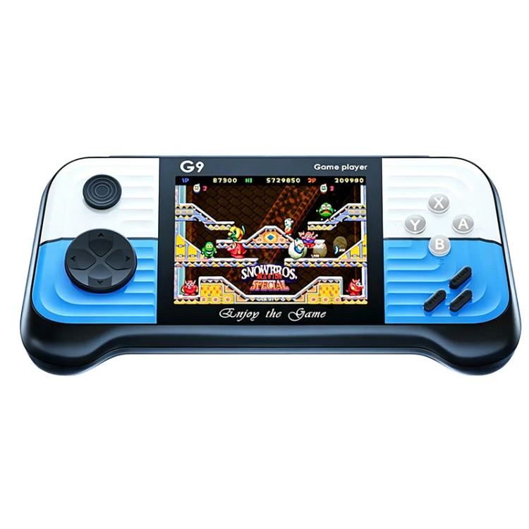 G9 3.0 inch Screen Portable Retro Handheld Video Game Console Built-in 600 Games, Model:Single(Blue)