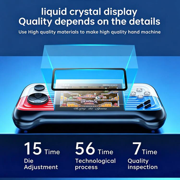 G9 3.0 inch Screen Portable Retro Handheld Video Game Console Built-in 600 Games, Model:Triple(Blue) - Image 9