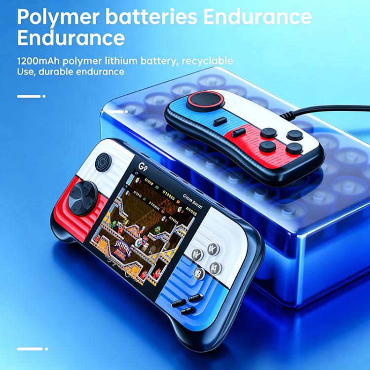 G9 3.0 inch Screen Portable Retro Handheld Video Game Console Built-in 600 Games, Model:Triple(Red Blue) - Image 14