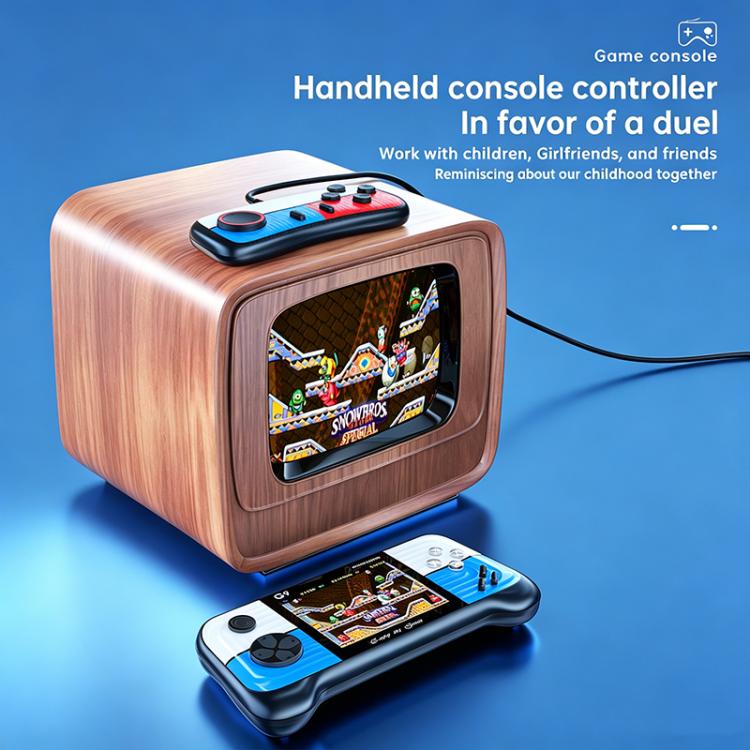 G9 3.0 inch Screen Portable Retro Handheld Video Game Console Built-in 600 Games, Model:Triple(Red Blue) - Image 8