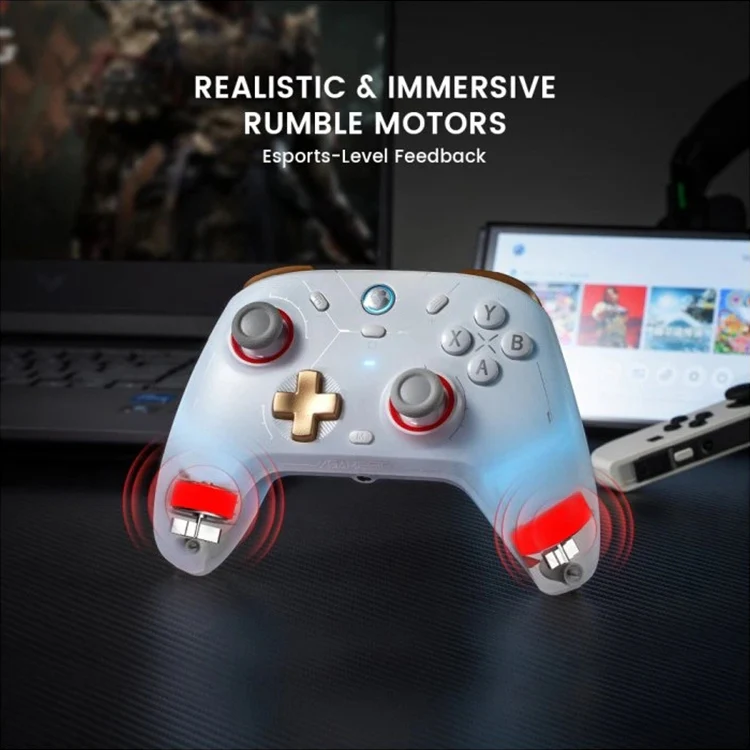GameSir Cyclone 2 Bluetooth Wireless Game Controller, With Charging Base(White) - Image 10