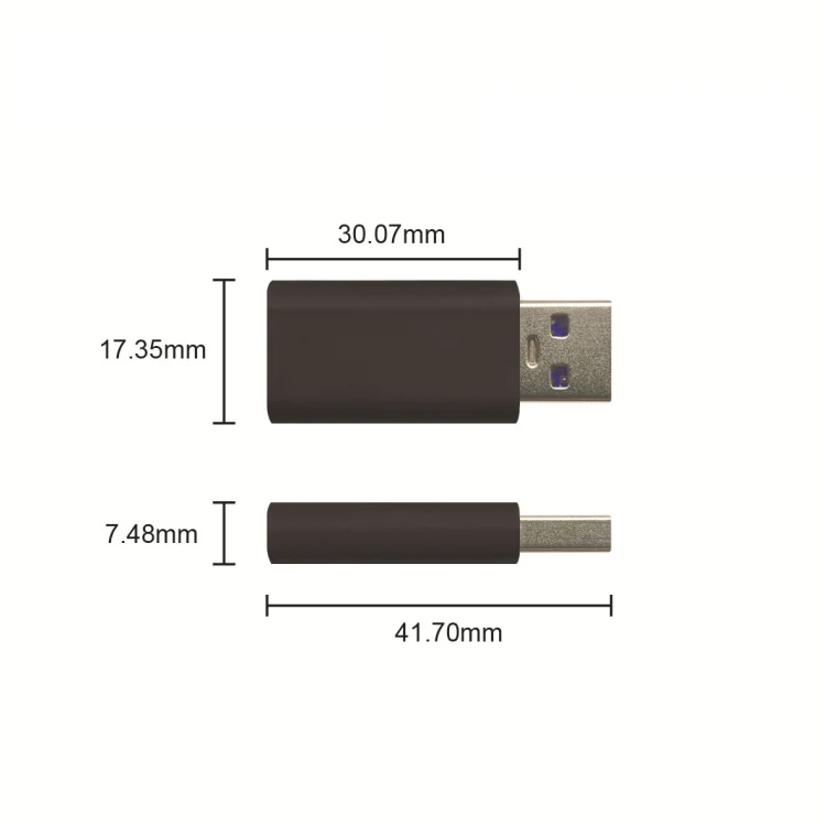 GE06 USB Data Blocker Fast Charging Connector(Silver) - Image 4