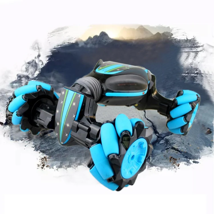 Gesture Sensing Remote Control Twisting Car Light Music Deformation Car Drift Traverse Dance Off-road Stunt Car(Red) - Image 5