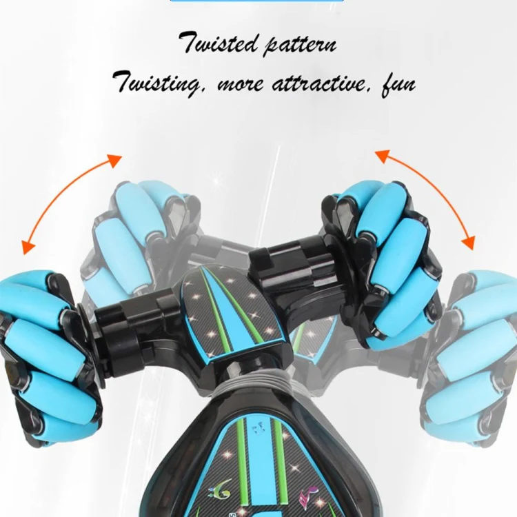 Gesture Sensing Remote Control Twisting Car Light Music Deformation Car Drift Traverse Dance Off-road Stunt Car(Red) - Image 7