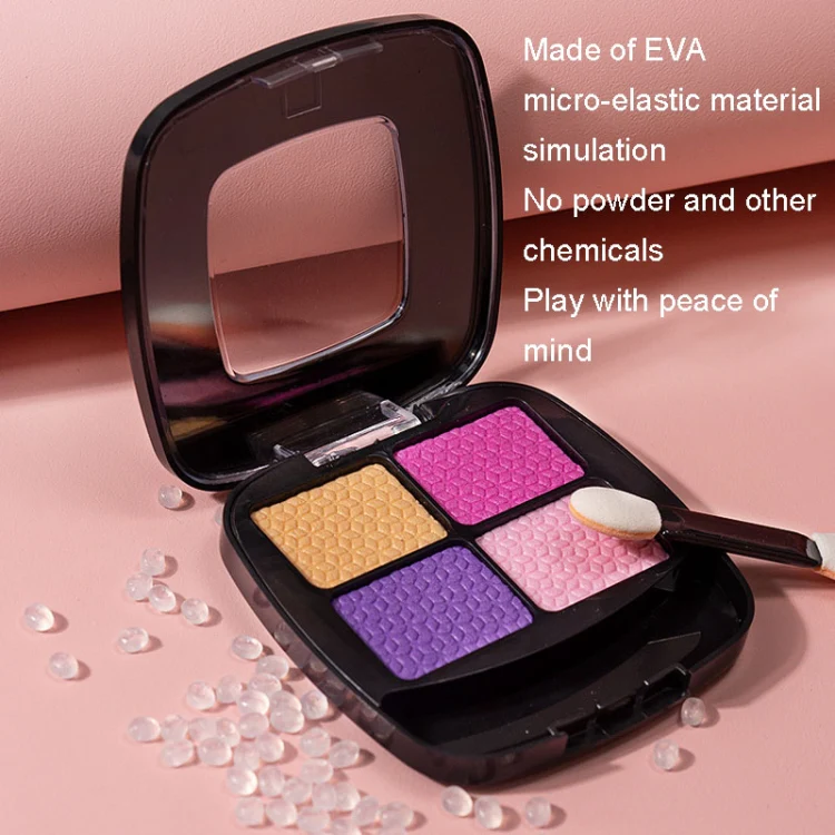 Girls Simulation Dressing Makeup Box Play House Non-toxic Cosmetics Set, Style: 21 In 1 Rose Leather Bag - Image 10