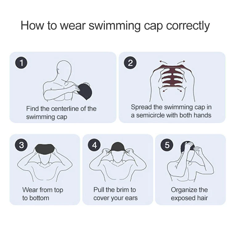Glossy Seamless Pure Silicone High Elasticity Professional Swimming Cap(Red) - Image 4