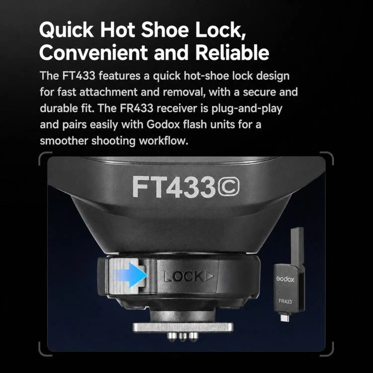 Godox FT433 N Nikon Version 2-Piece Set High-Speed Trigger System DSLR Hot Shoe Flash Transmitter+Receiver - Image 6
