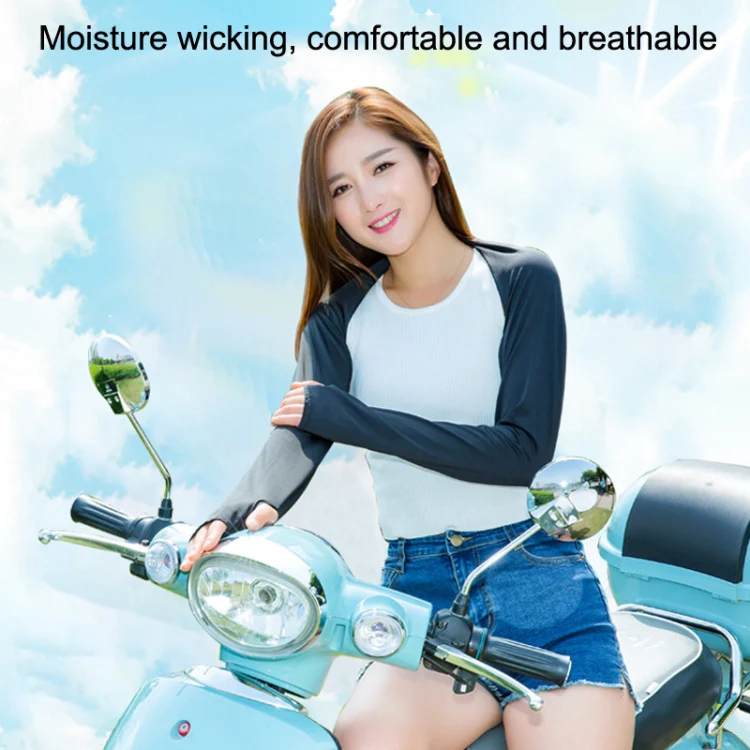Golf Sunscreen Shawl Sleeves Outdoor Sports Cycling Ice Silk One Word Raglan Sleeves, Size: One Code(Military Green) - Image 6