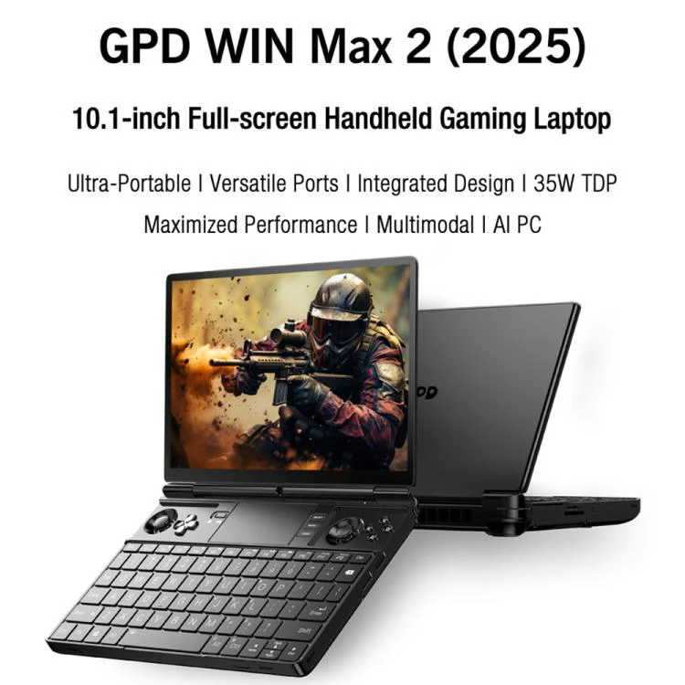 GPD WIN Max 2 2025 Handheld Gaming PC, 32GB+1TB, 10.1 inch Windows 11 Home AMD Ryzen 7 8840U, US Plug - Image 5