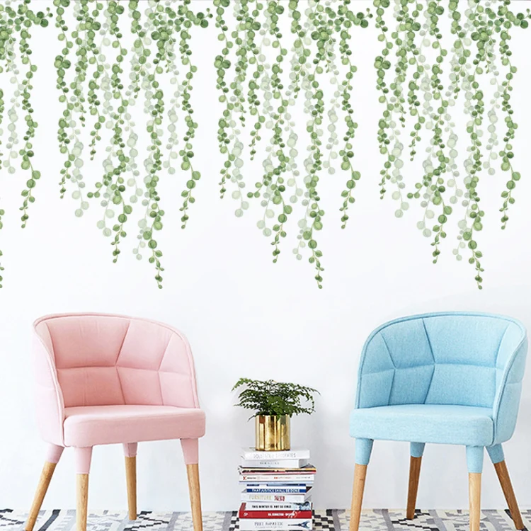 Green Leaf Self-adhesive Removable Wall Stickers - Image 7
