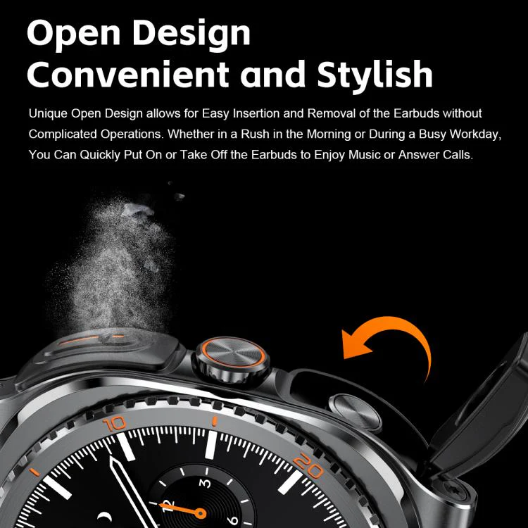 GT99 1.53-inch Display 2-in-1 Smart Sports Watch TWS Bluetooth Earphones(Black) - Image 19
