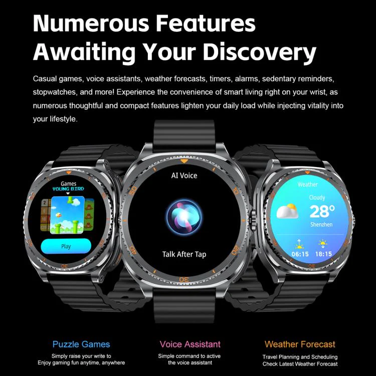 GT99 1.53-inch Display 2-in-1 Smart Sports Watch TWS Bluetooth Earphones(Black) - Image 21
