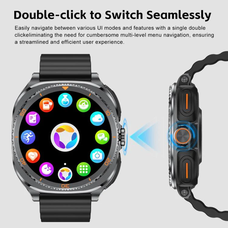 GT99 1.53-inch Display 2-in-1 Smart Sports Watch TWS Bluetooth Earphones(Black) - Image 8