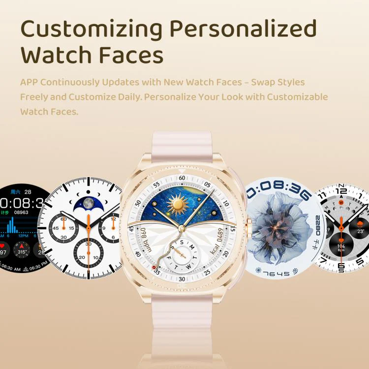 GT99 1.53-inch Display 2-in-1 Smart Sports Watch TWS Bluetooth Earphones(Gold Pink) - Image 16