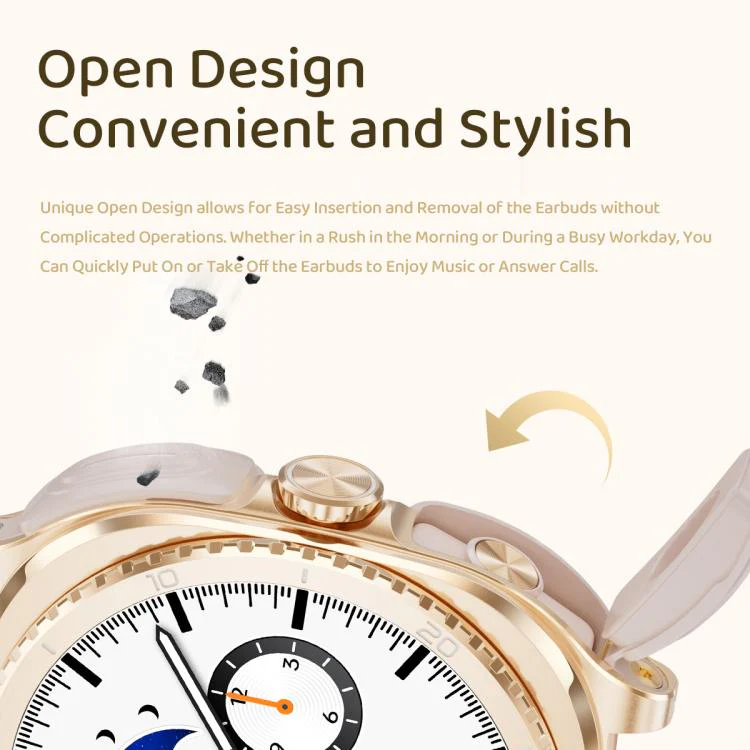 GT99 1.53-inch Display 2-in-1 Smart Sports Watch TWS Bluetooth Earphones(Gold Pink) - Image 19