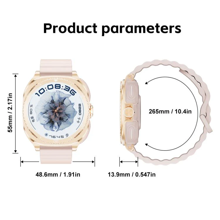 GT99 1.53-inch Display 2-in-1 Smart Sports Watch TWS Bluetooth Earphones(Gold Pink) - Image 20